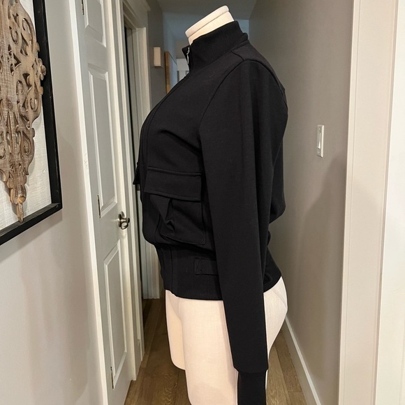 Apostrophe Black Utility Short Stile Zip Up Jacket - Picture 6 of 12